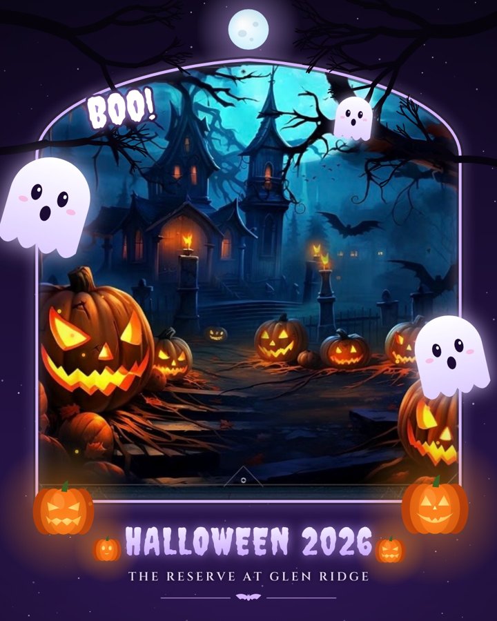 Boo Crew frame with friendly ghosts